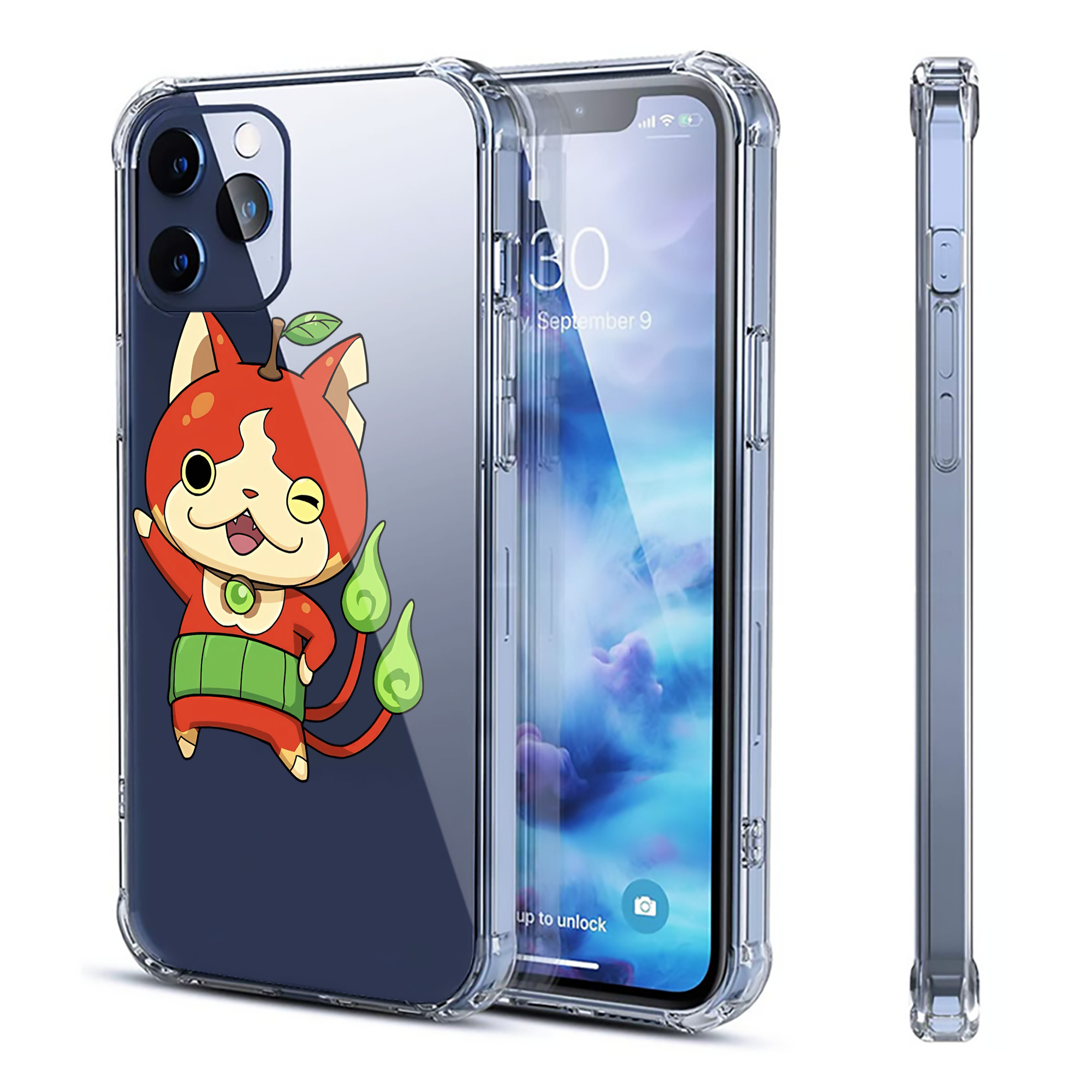（画像用） 妖怪ウォッチ Yo-kai Watch 【iPhone 12シリーズ対応】透明スマホケース（クリアソフトケース）